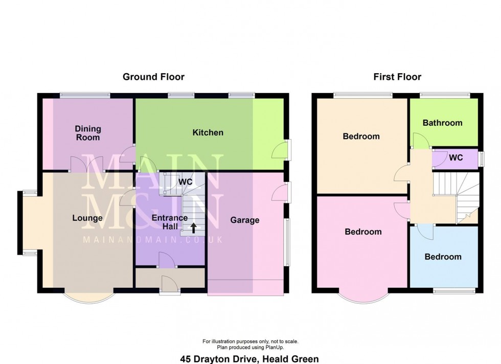 Floorplan for Drayton Drive, Heald Green