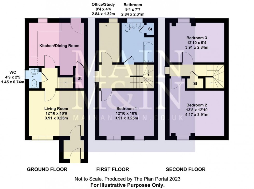 Floorplan for Cornfield Drive, Wythenshawe