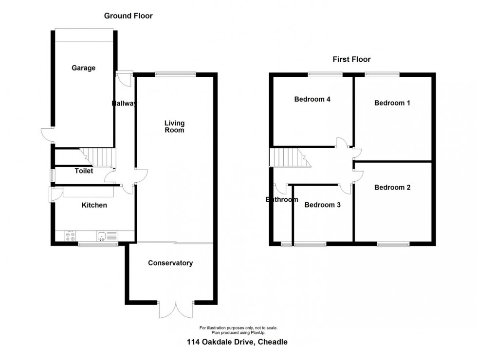 Floorplan for Oakdale Drive, Heald Green