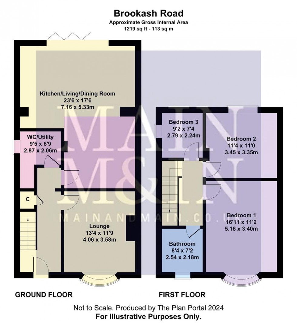 Floorplan for Brookash Road, Moss Nook