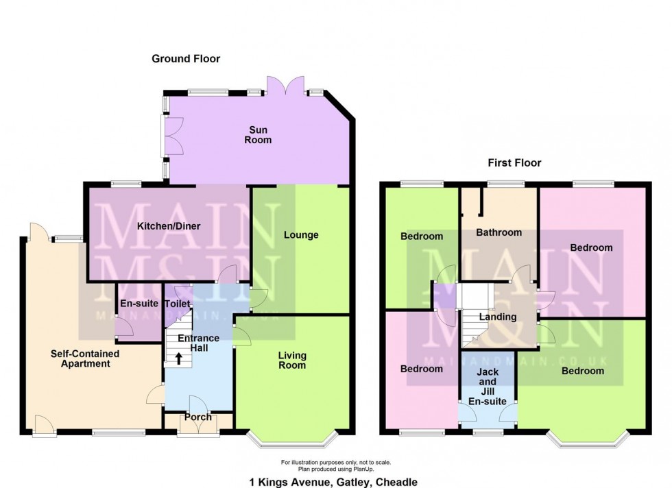 Floorplan for Kings Avenue, Gatley