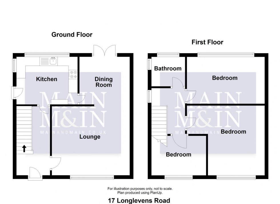 Floorplan for Longlevens Road, Wythenshawe, Manchester