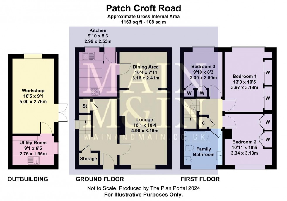 Floorplan for Patch Croft Road, Peel Hall