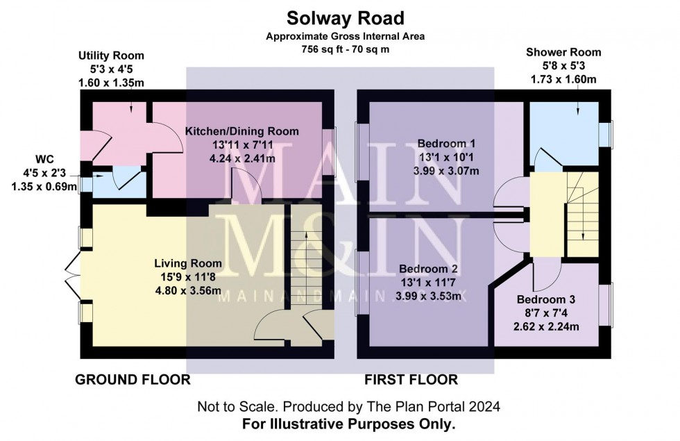 Floorplan for Solway Road, Wythenshawe