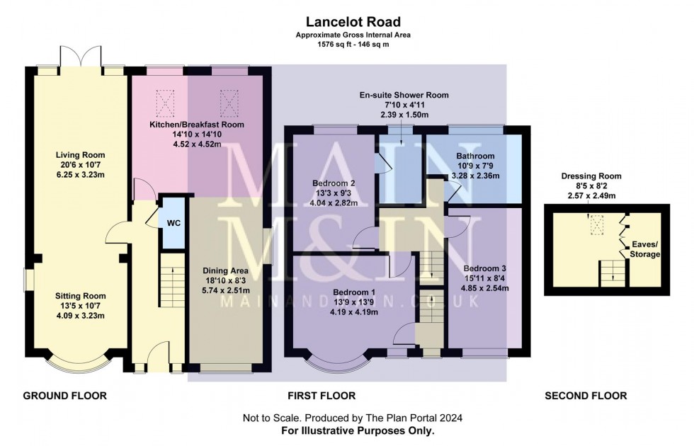 Floorplan for Lancelot Road, Peel Hall