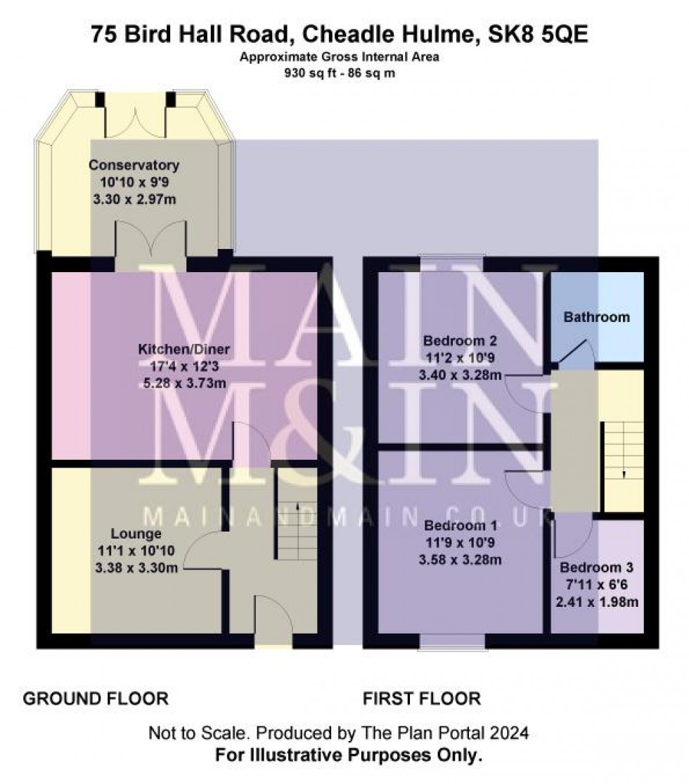 Floorplan for Bird Hall Road, Cheadle Hulme