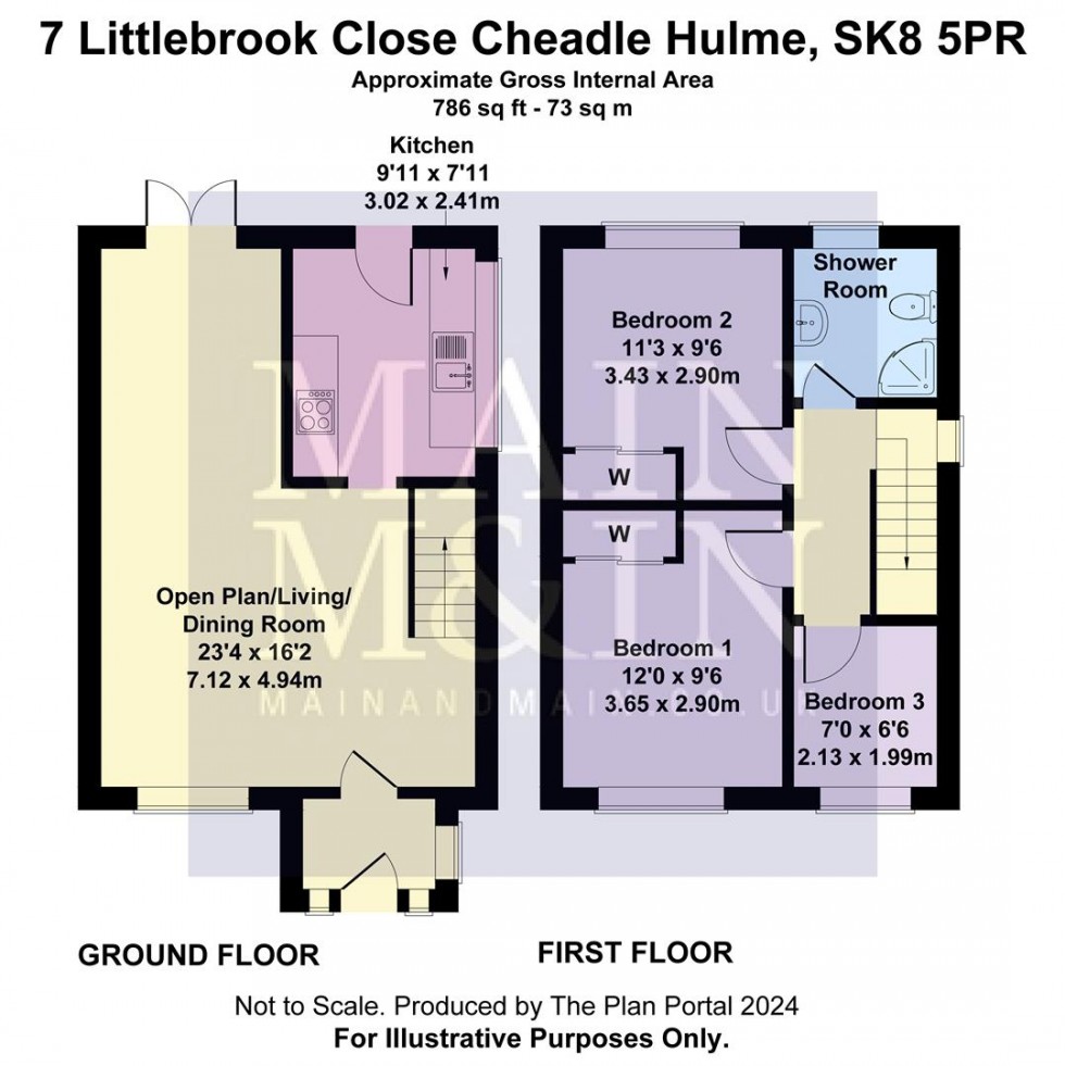 Floorplan for Littlebrook Close, Cheadle Hulme