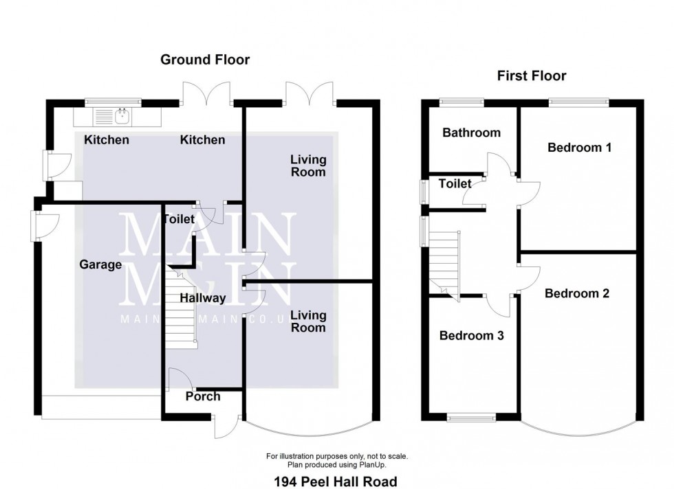 Floorplan for Peel Hall Road, Manchester