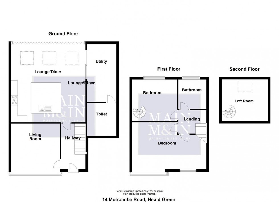 Floorplan for Motcombe Road, Heald Green