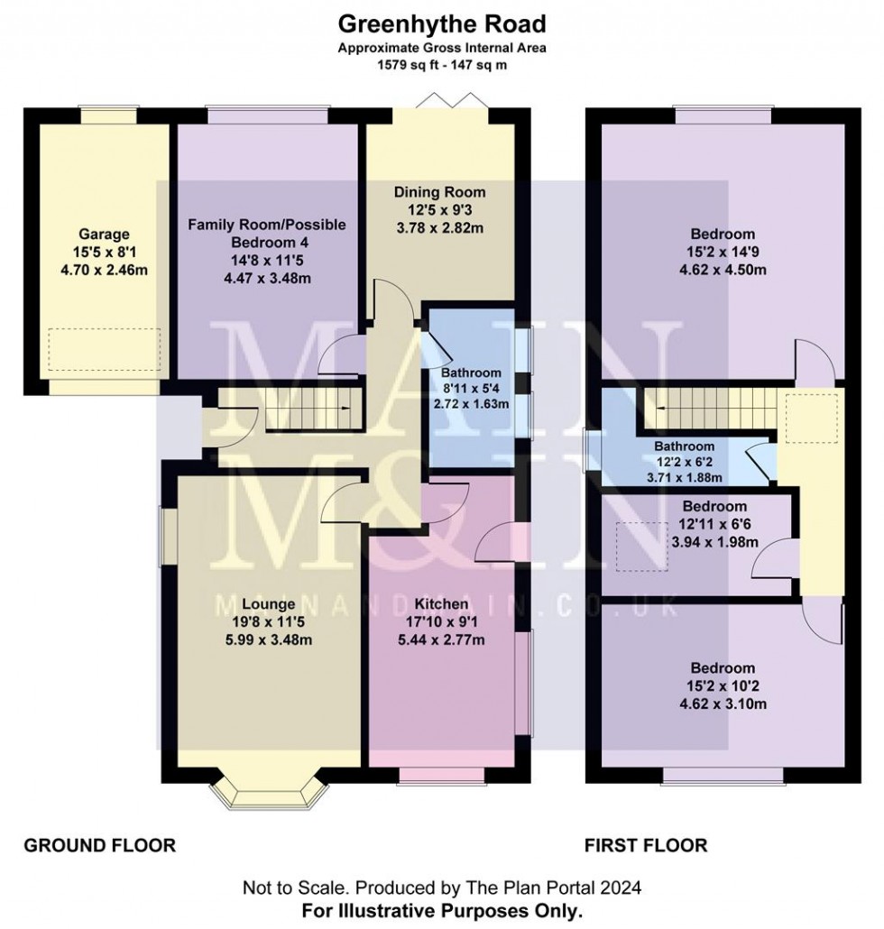 Floorplan for Greenhythe Road, Heald Green