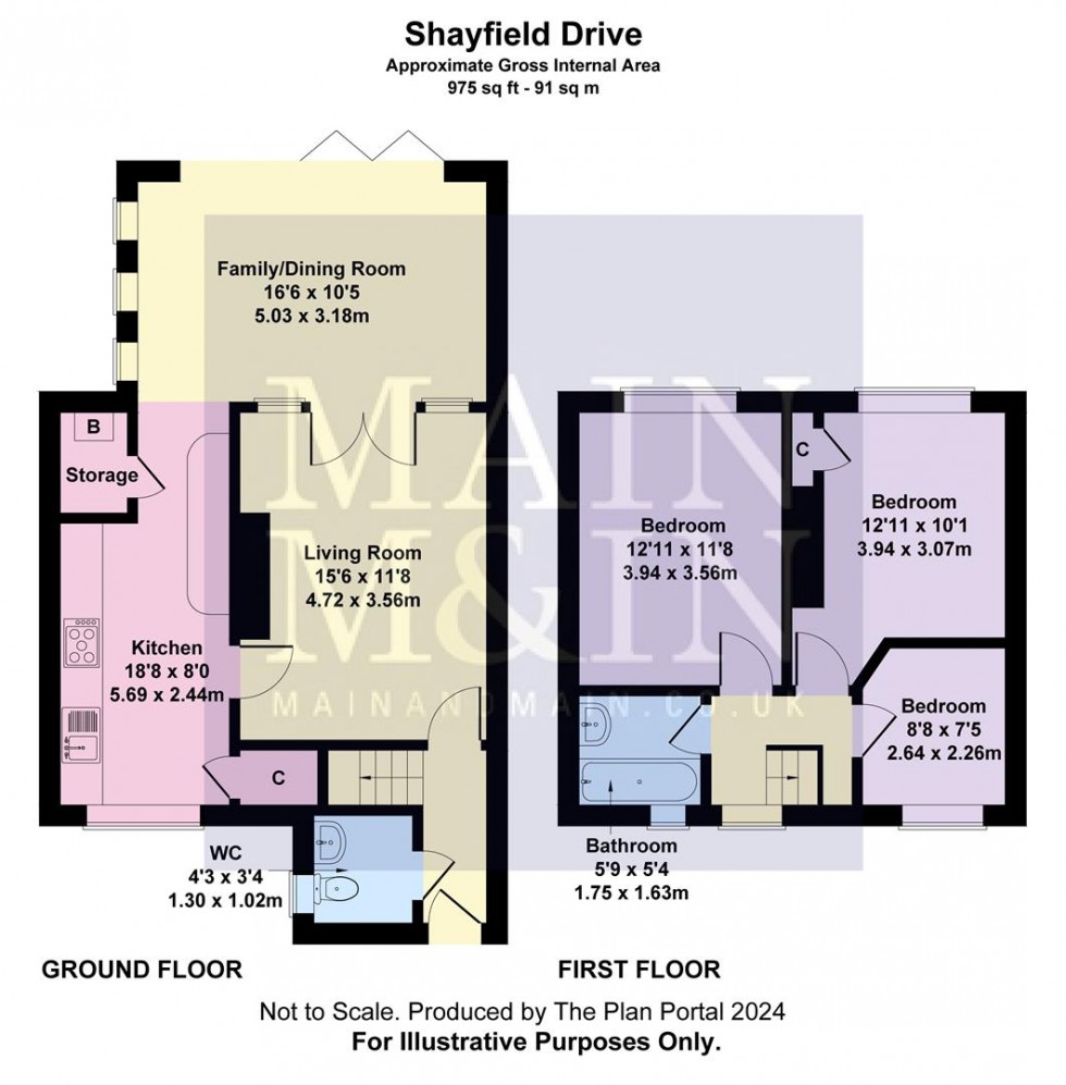 Floorplan for Shayfield Drive, Wythenshawe