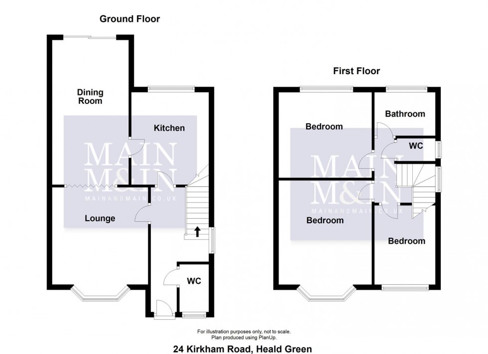 Floorplan for Kirkham Road, Heald Green, Cheadle