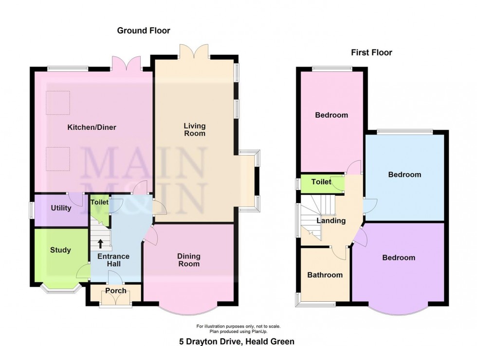 Floorplan for Drayton Drive, Heald Green