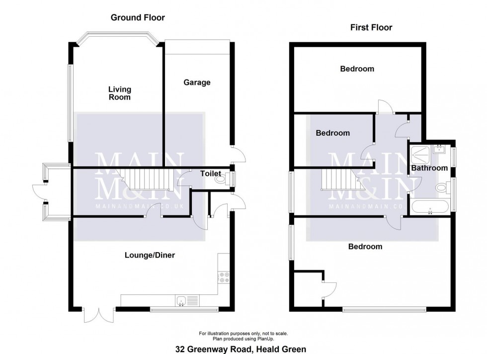 Floorplan for Greenway Road, Heald Green,