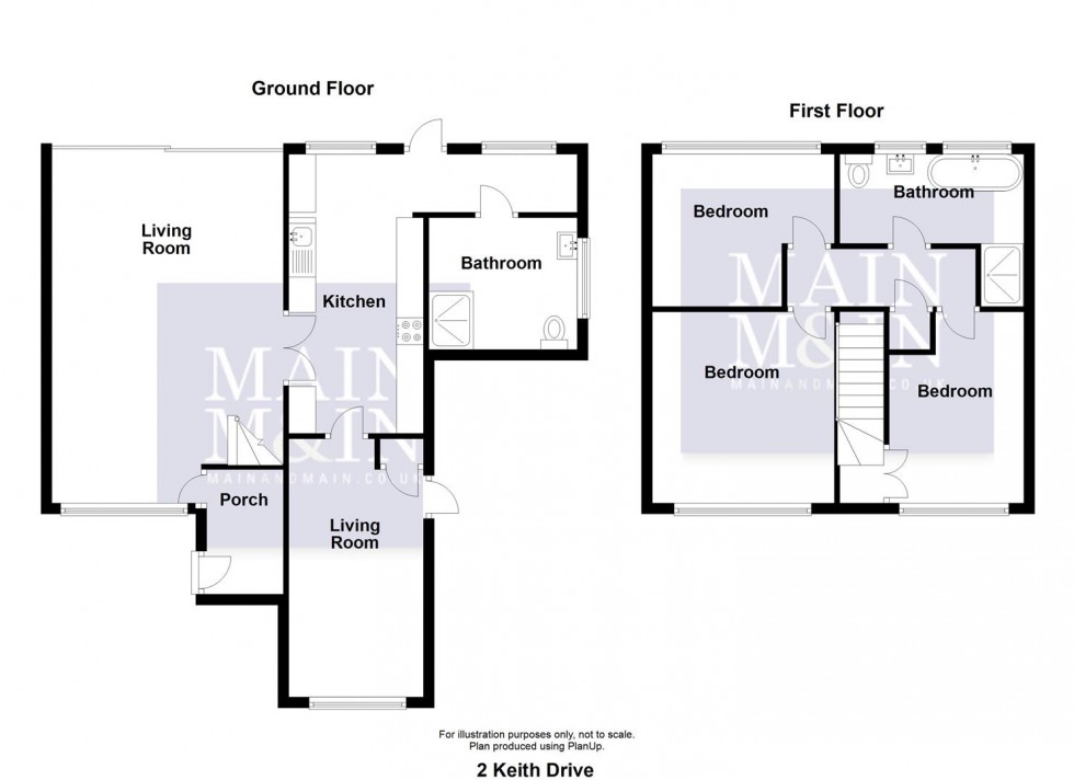 Floorplan for Keith Drive, Stockport