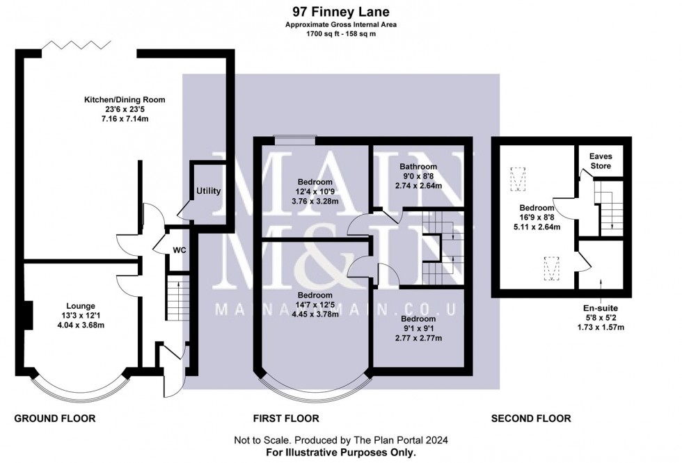 Floorplan for Finney Lane, Heald Green