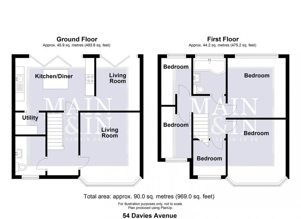 Floorplan for Davies Avenue, Heald Green