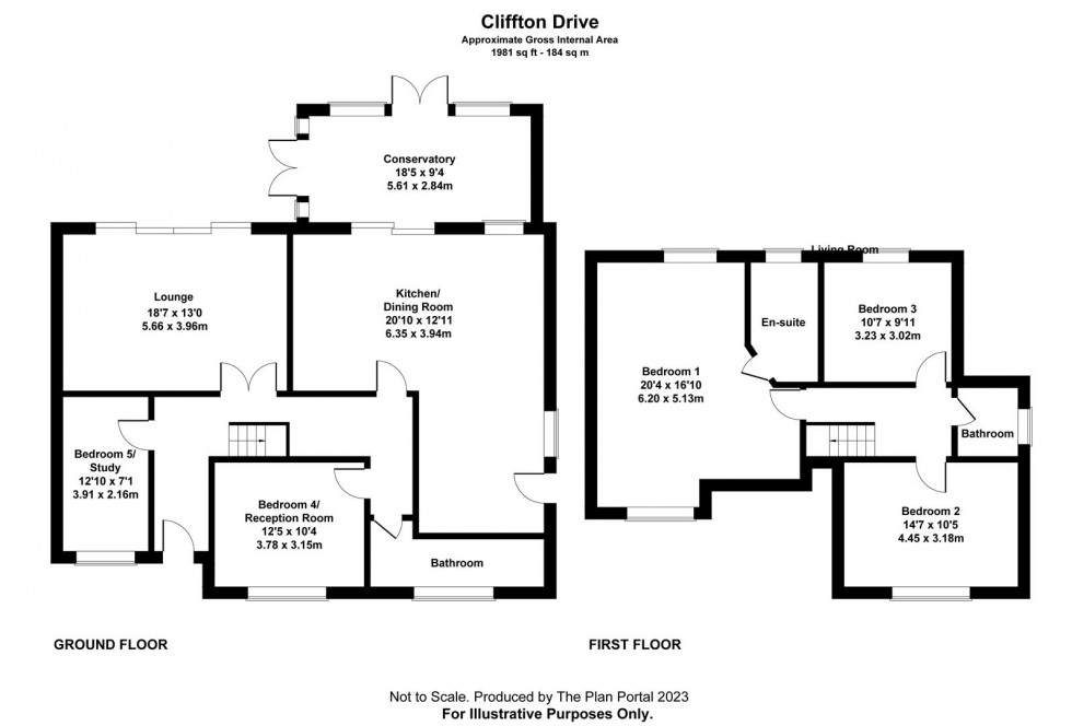 Floorplan for Clifton Drive, Heald Green