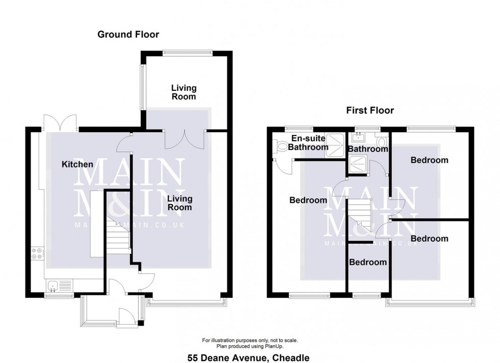 Floorplan for Deane Avenue, Cheadle