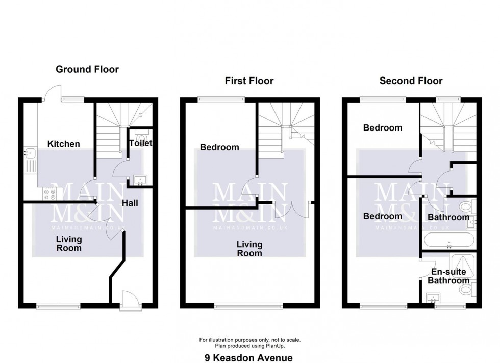 Floorplan for Keasdon Avenue, Wythenshawe