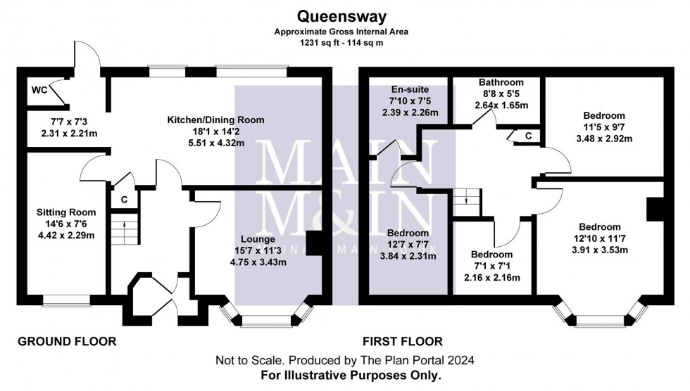 Floorplan for Queensway, Heald Green