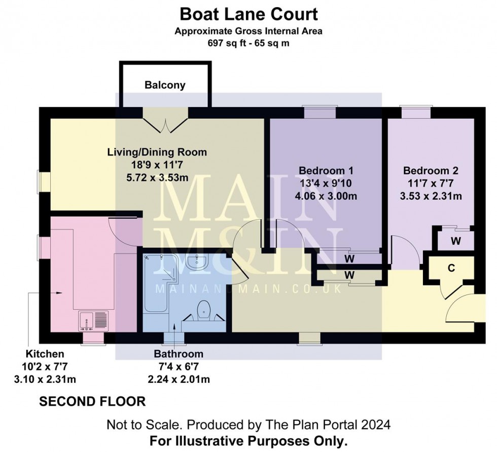 Floorplan for Brett Street, Manchester