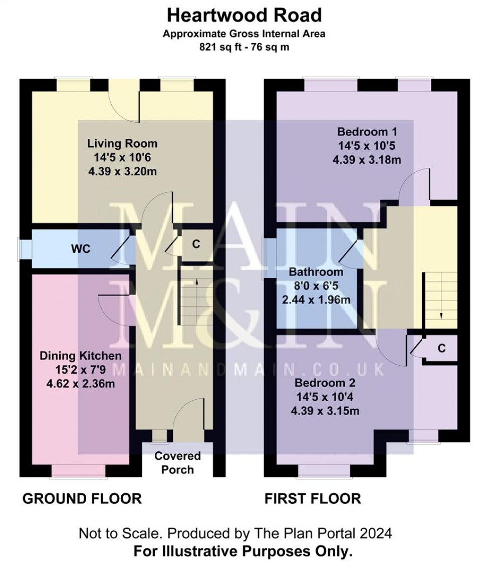 Floorplan for Heartwood Road, Wythenshawe