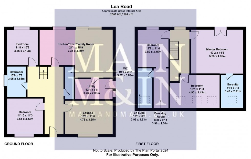 Floorplan for Lea Road, Heald Green