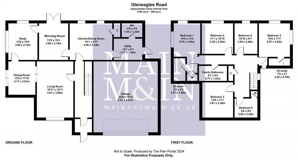 Floorplan for Gleneagles Road, Heald Green