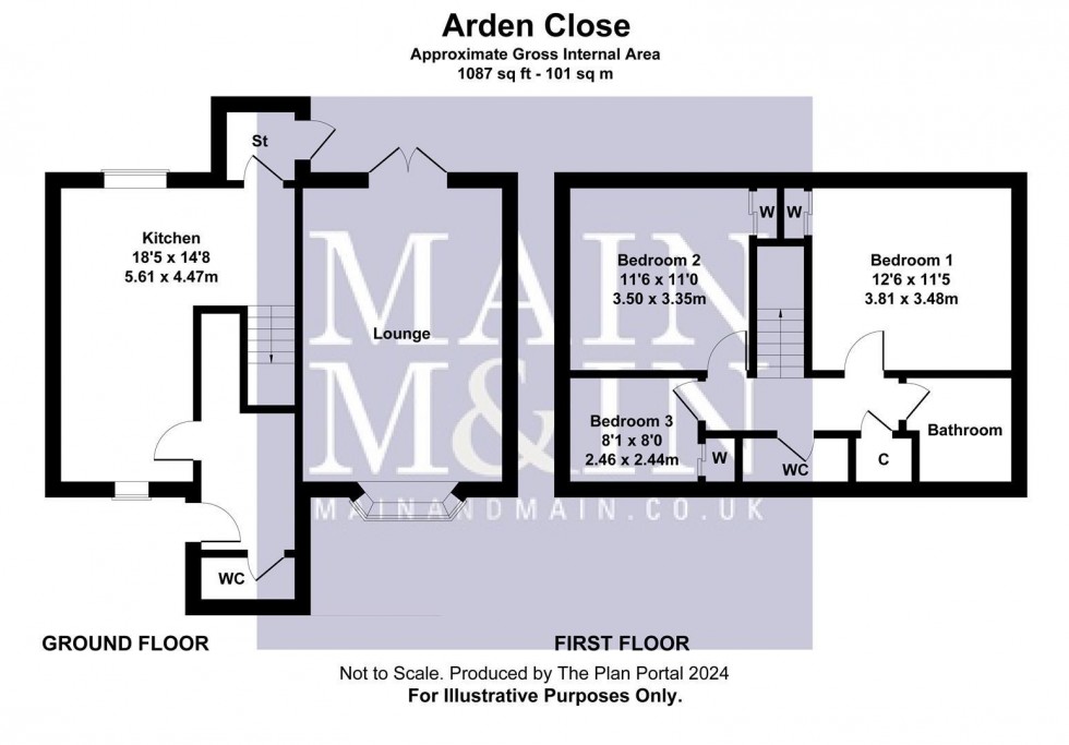 Floorplan for Arden Close, Heald Green