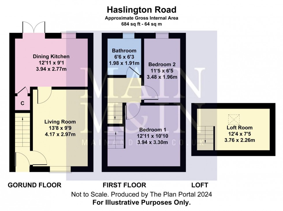 Floorplan for Haslington Road, Wythenshawe