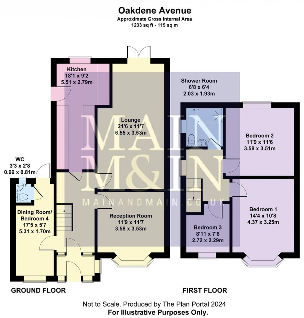 Floorplan for Oakdene Avenue, Heald Green