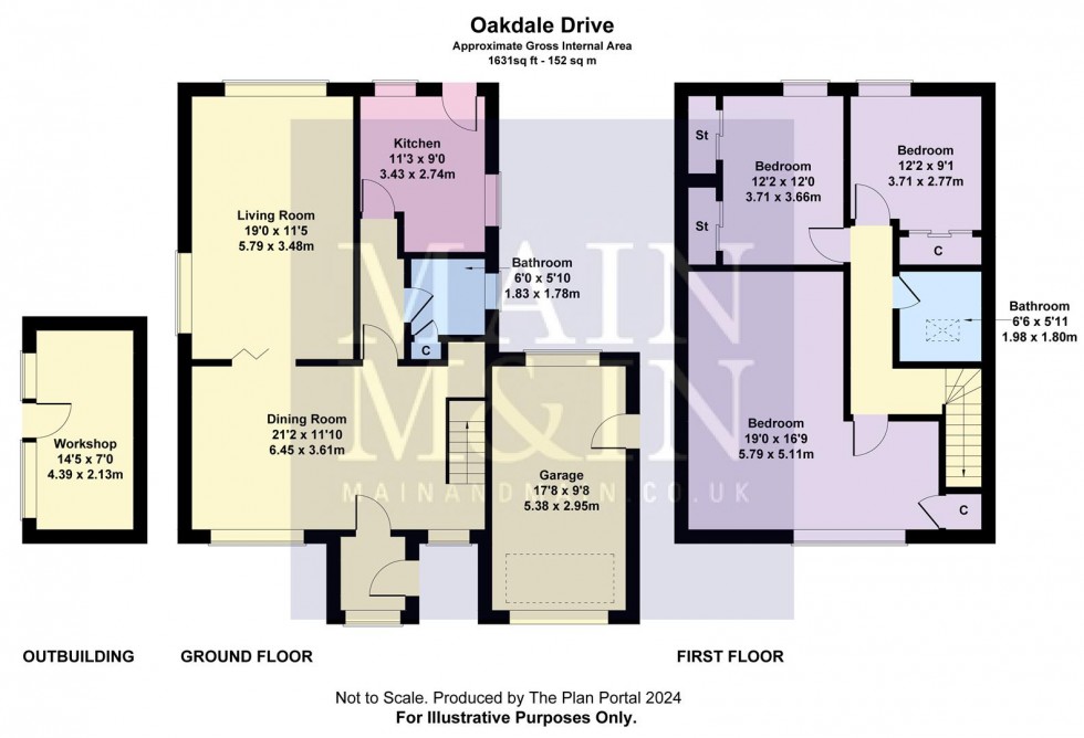 Floorplan for Oakdale Drive, Heald Green