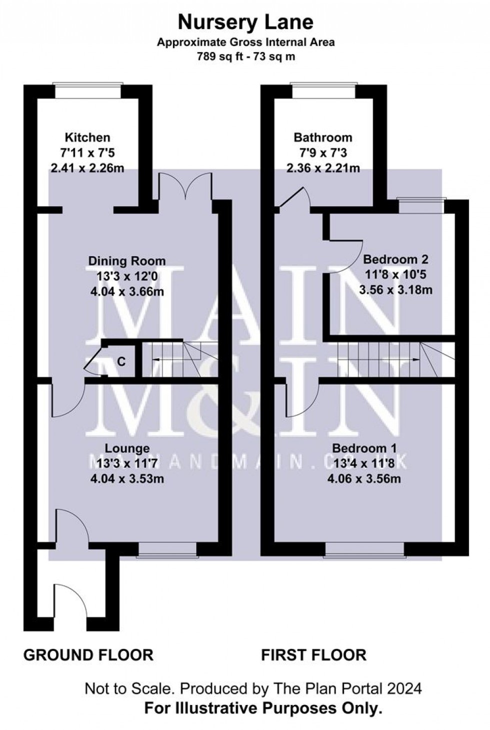 Floorplan for Nursery Lane, Stockport