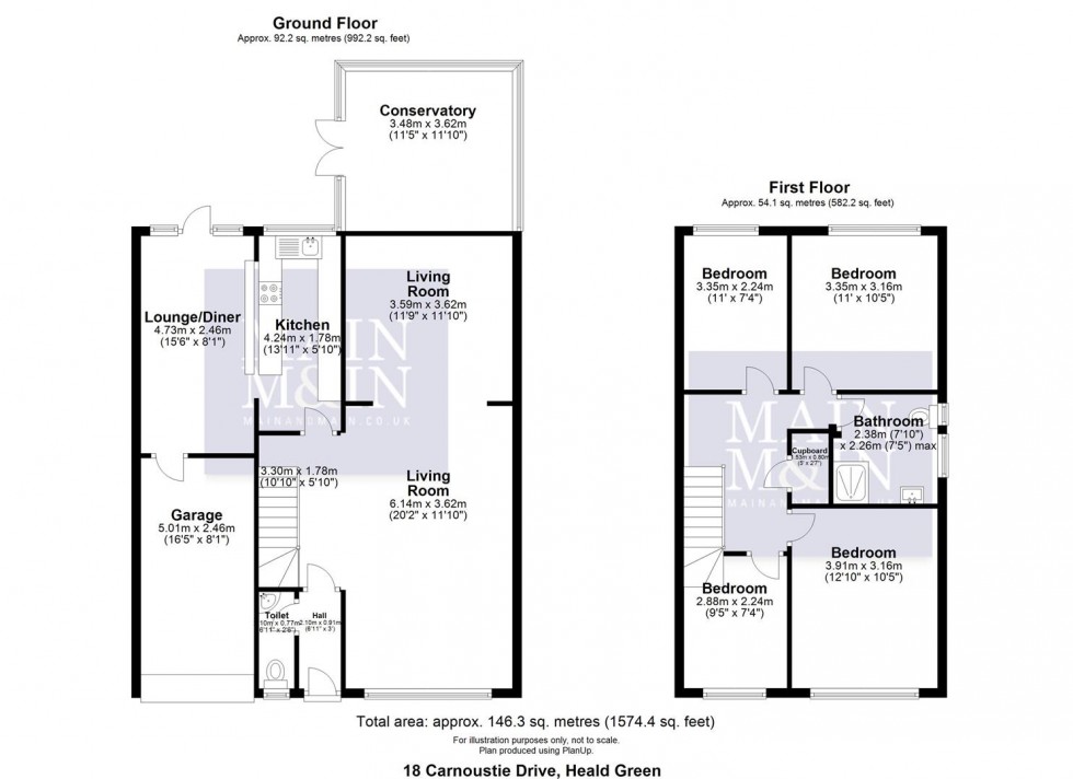 Floorplan for Carnoustie Drive, Heald Green