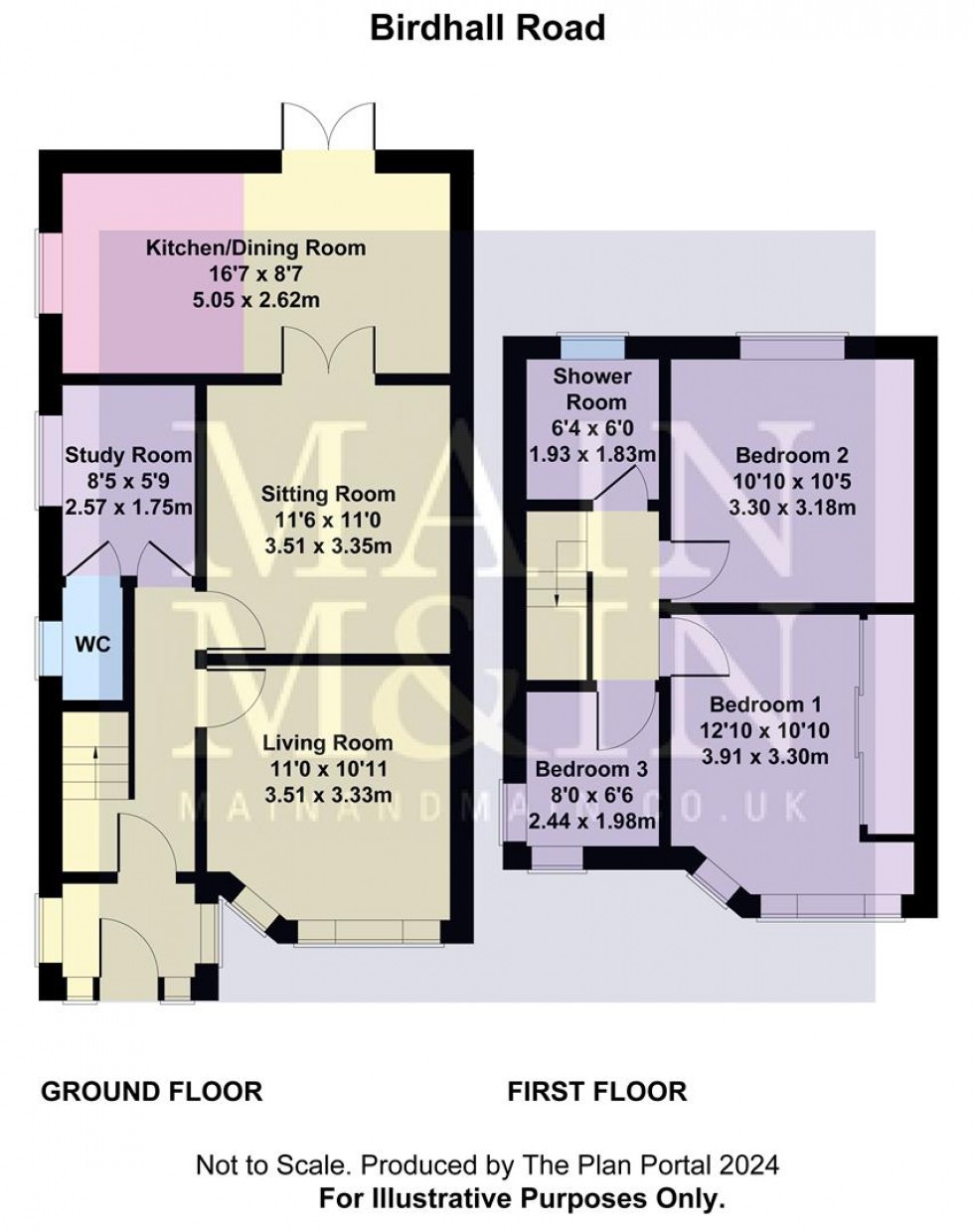 Floorplan for Birdhall Road, Cheadle Hulme