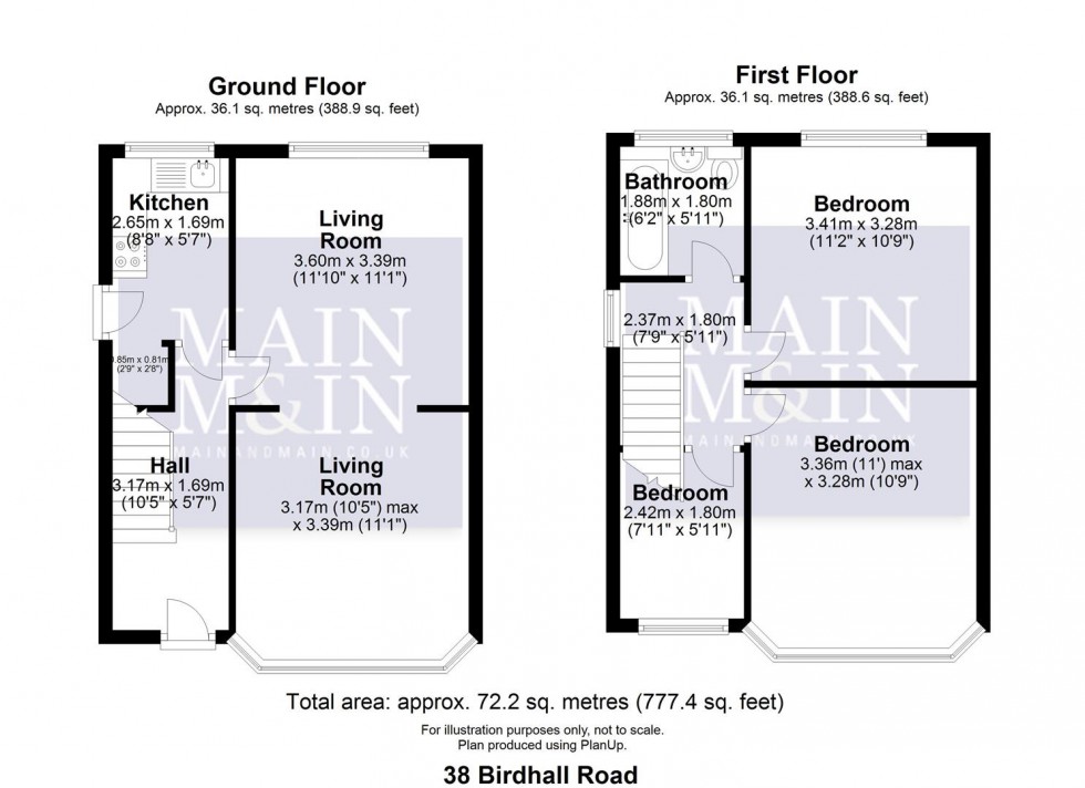 Floorplan for Birdhall Road, Cheadle Hulme