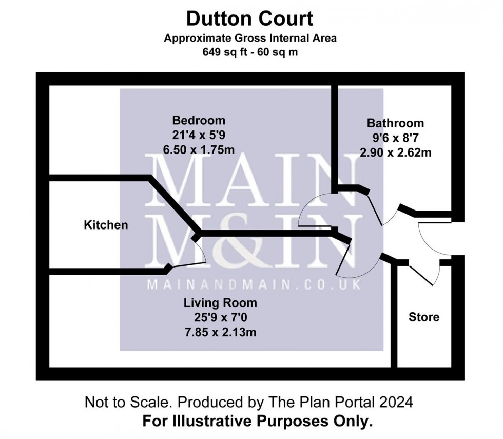 Floorplan for Dutton Court, Cheadle Hulme