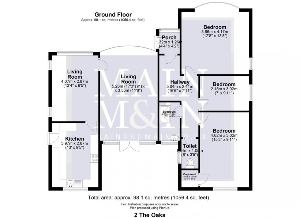 Floorplan for The Oaks, Heald Green, Cheadle