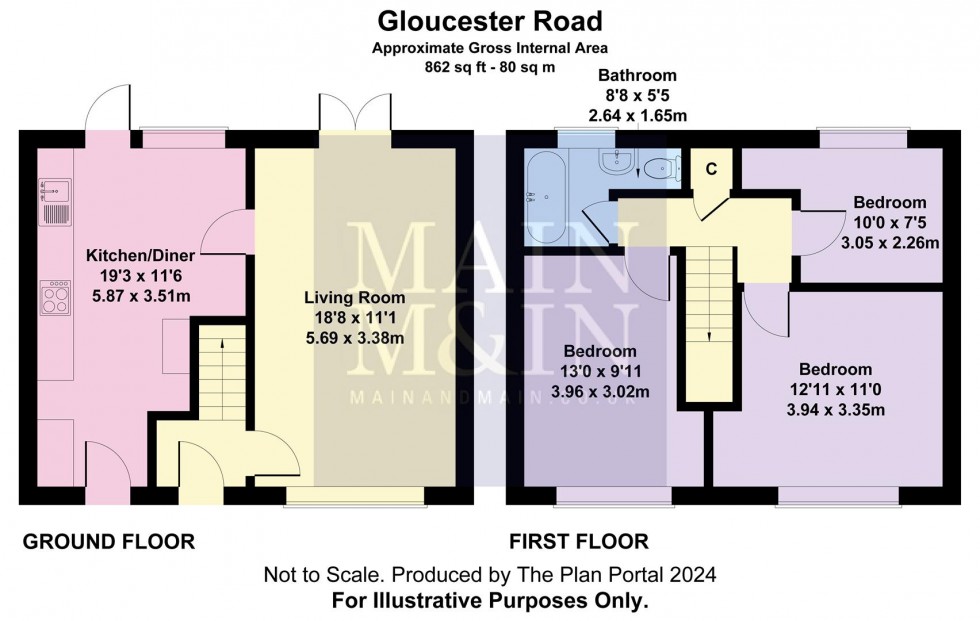 Floorplan for Gloucester Road, Heald Green