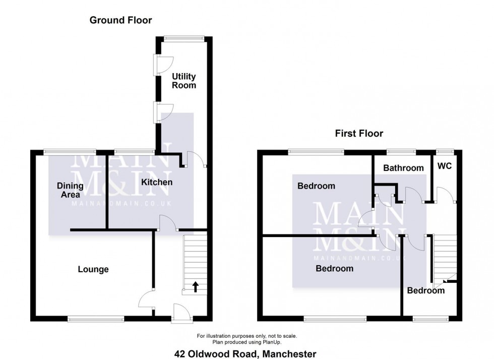 Floorplan for Oldwood Road, Newall Green