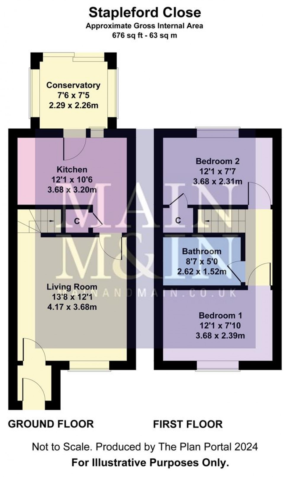 Floorplan for Stapleford Close, Manchester