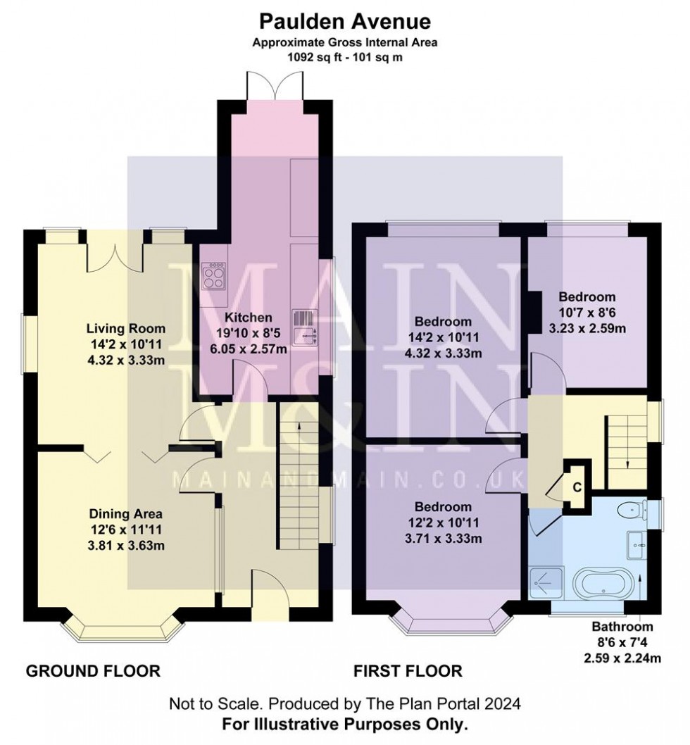 Floorplan for Paulden Avenue, Baguley