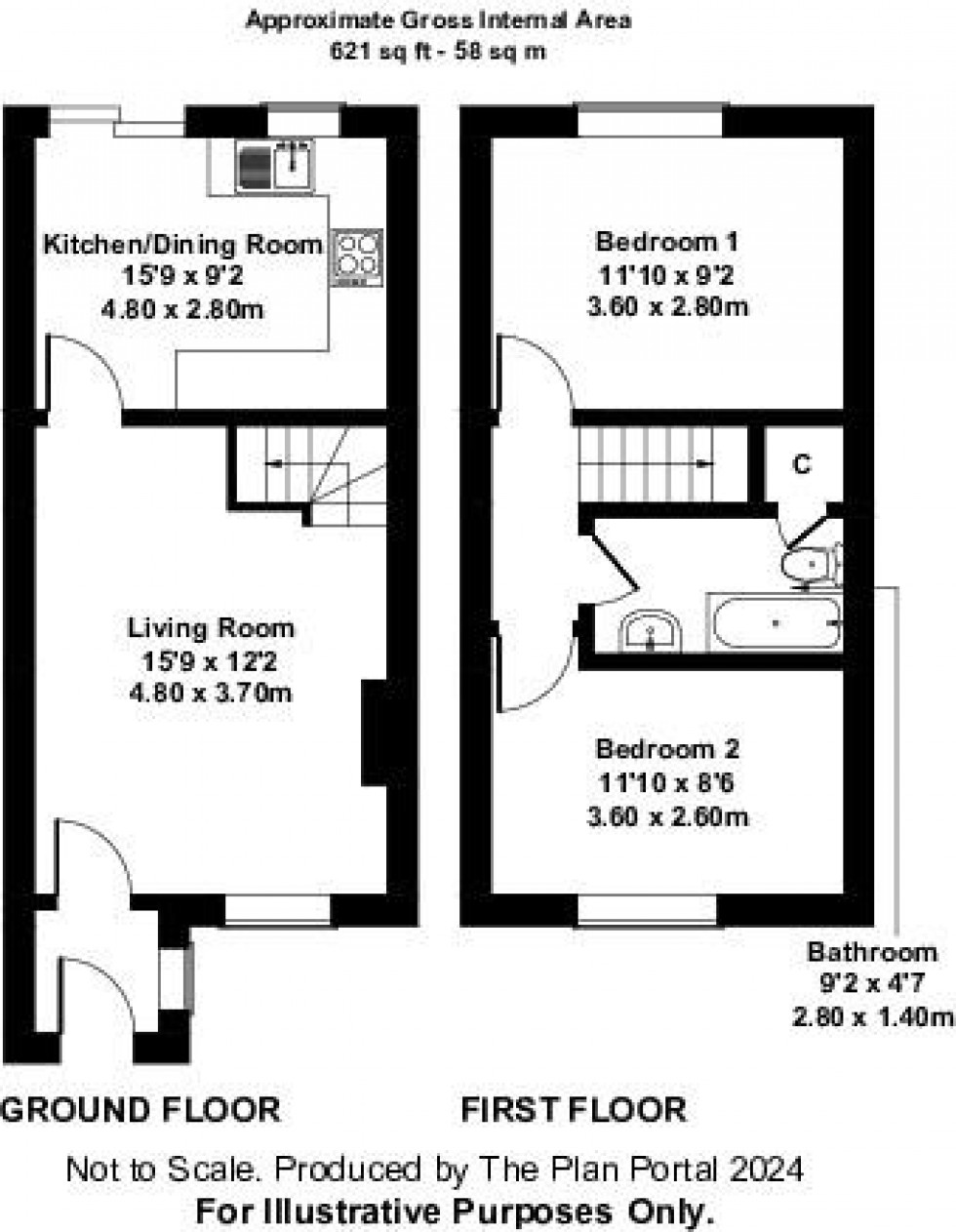 Floorplan for Hockenhull Close, Manchester