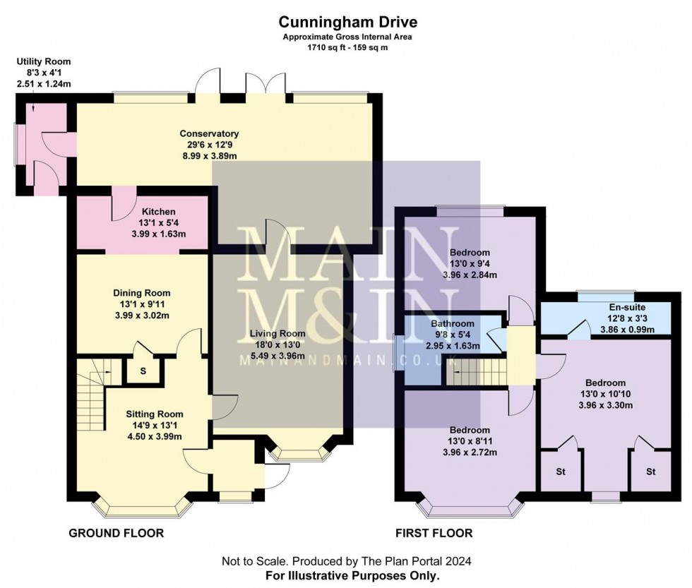 Floorplan for Cunningham Drive, Manchester