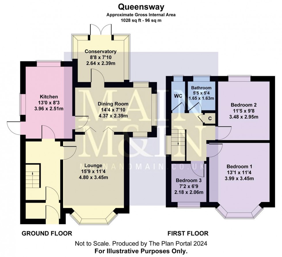 Floorplan for Queensway, Heald Green