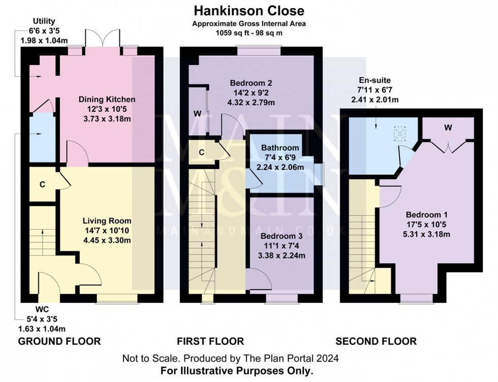 Floorplan for Hankinson Avenue, Heald Green