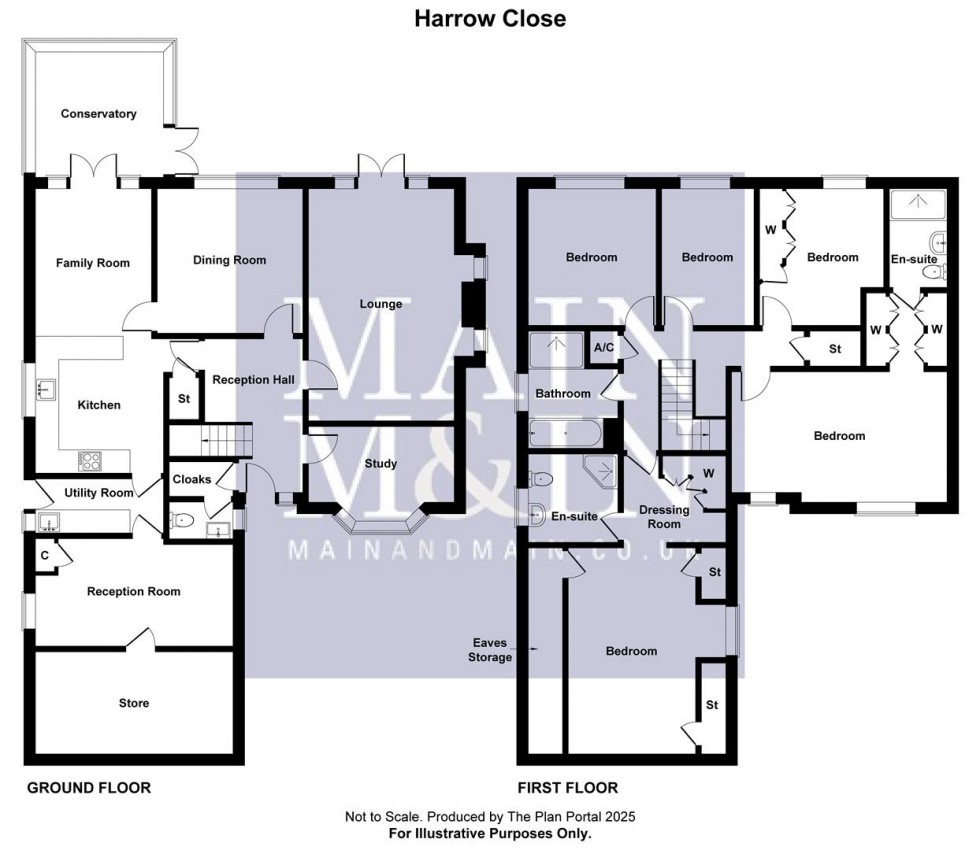 Floorplan for Harrow Close, Wilmslow