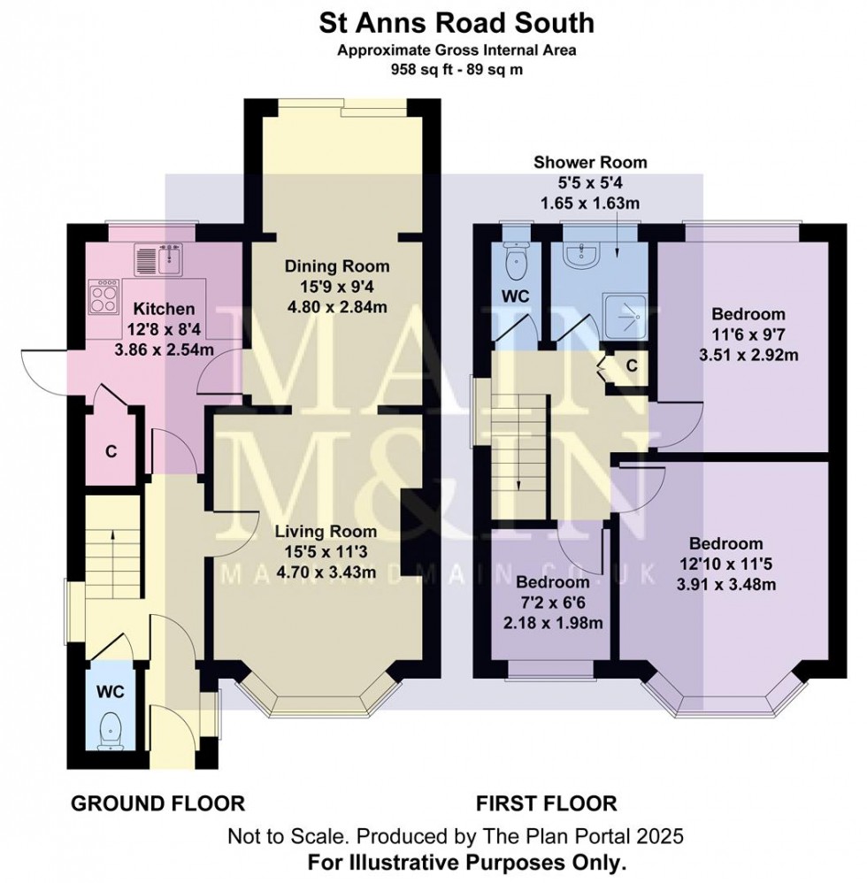 Floorplan for St. Anns Road South, Heald Green